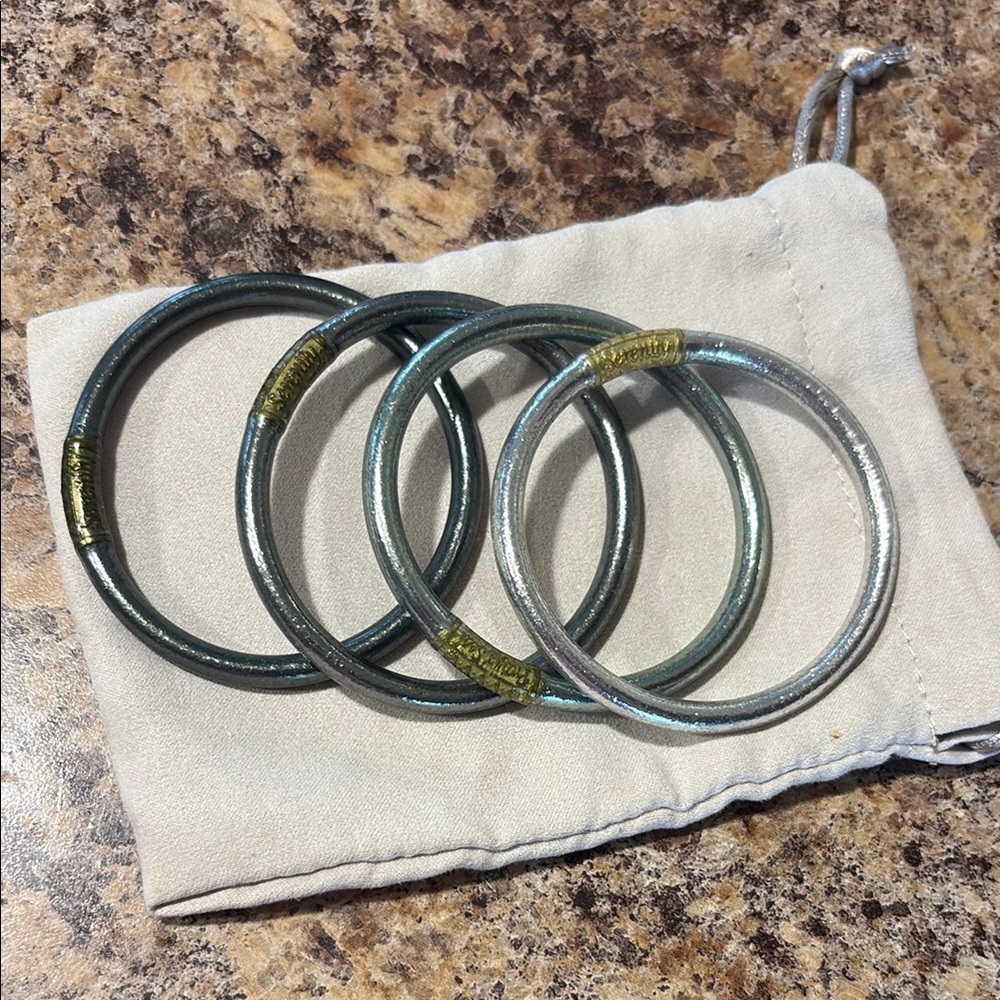 MOON ALL WEATHER BANGLES (SET OF 4)